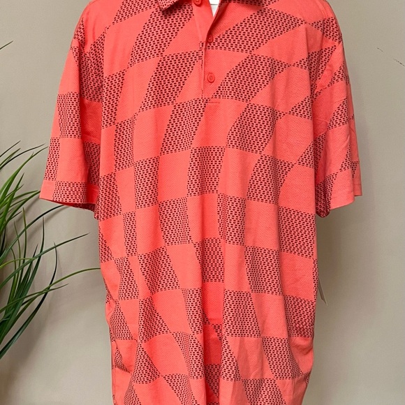 ADIDAS Men’s Wavy Mesh Polo - Picture 1 of 8